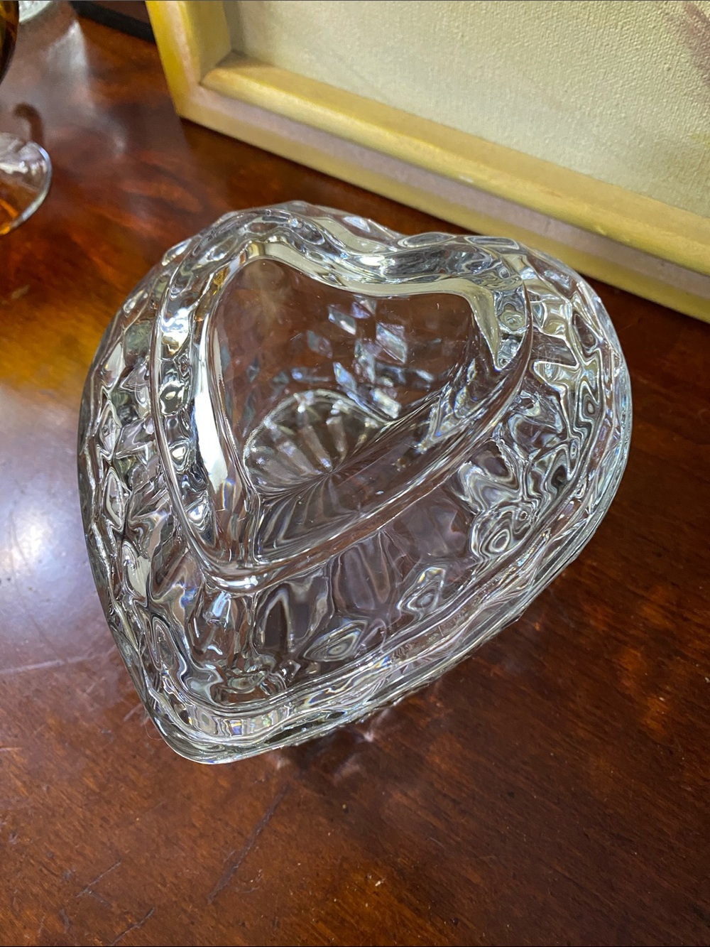 Homco Heart Fostoria Dish
